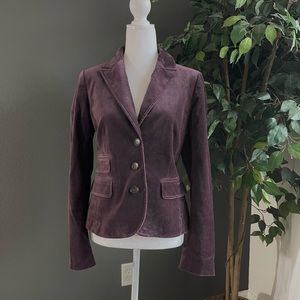 Ann Taylor Loft Velvet Blazer 8